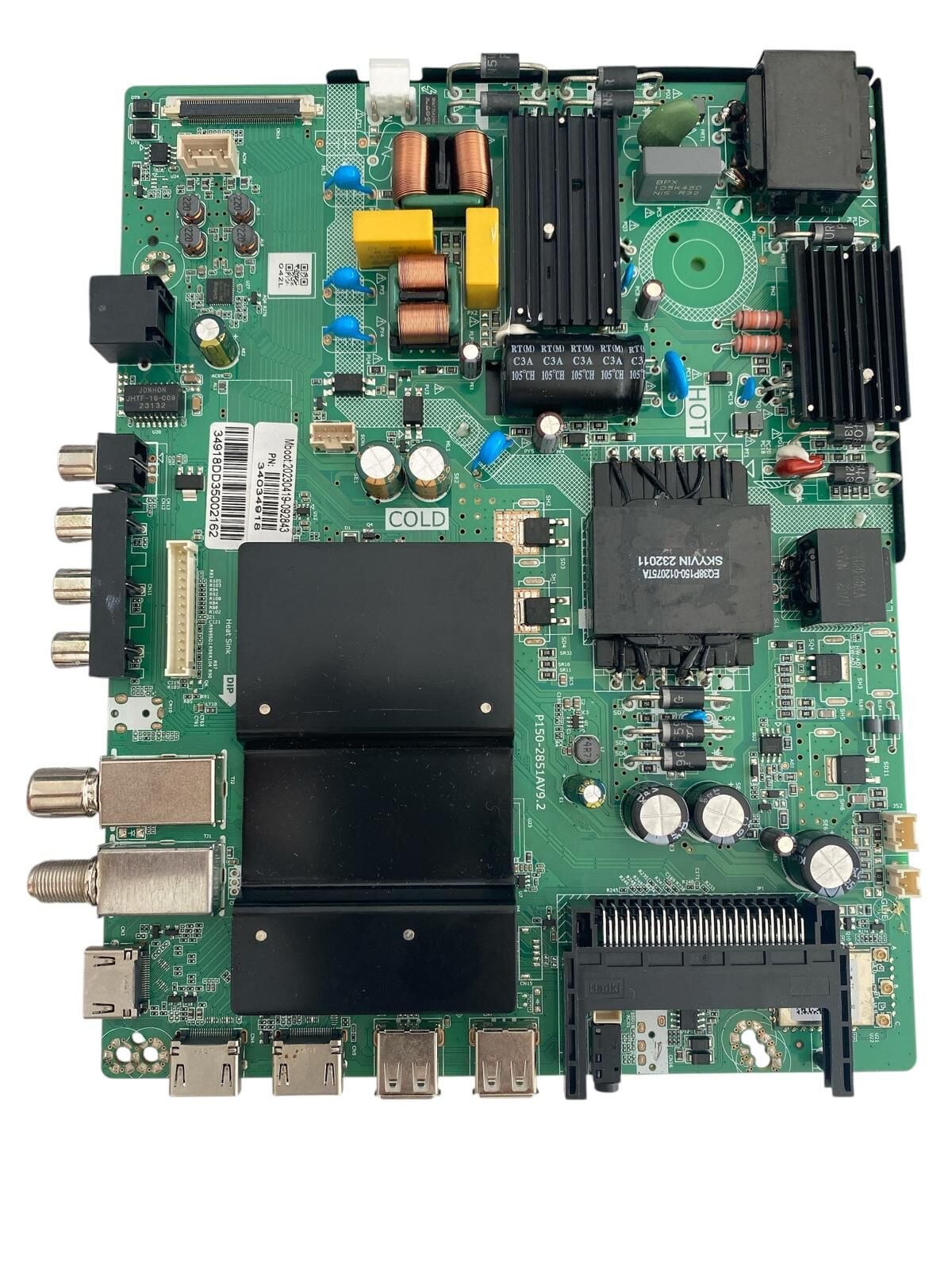 Skytech ve Uyumlu Smart LED TV Combi Ana Kart & Besleme Kartı (Main & Power Board) - P150-2851AV9.2 / 34034918 Orijinal