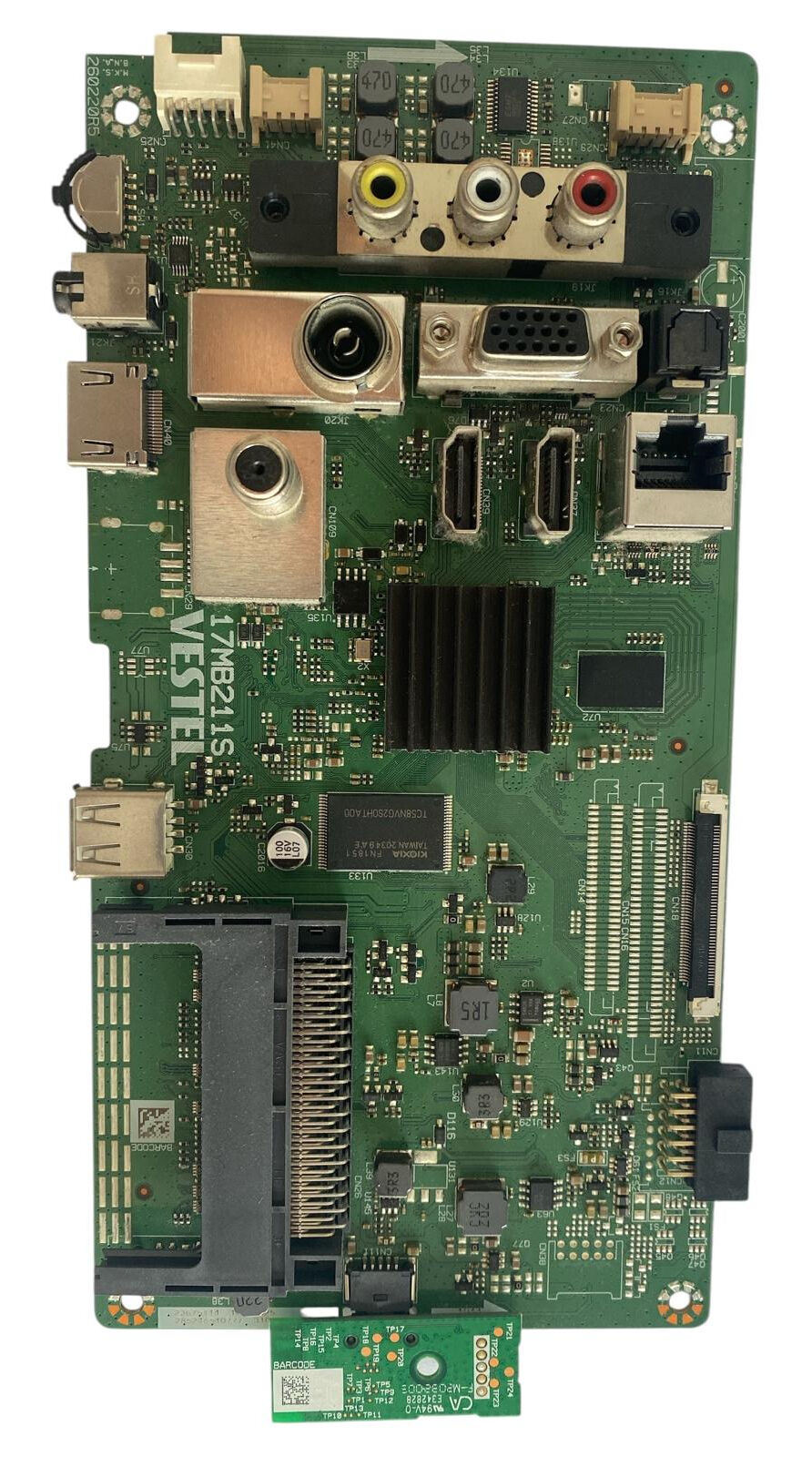 Vestel Smart LED TV Ana Kart (Main Board) - 17MB211S / 23675114 / Vestel 49F9401 Orijinal