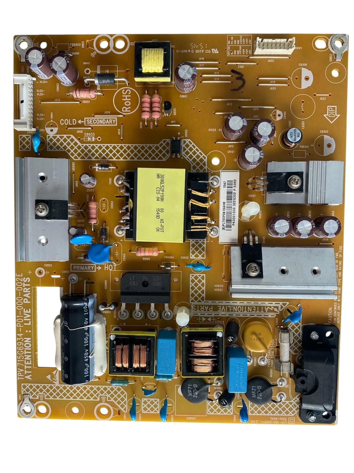 Philips 40'' Full HD LED TV Güç ve Besleme Kartı (Power Supply Board) - 715G6934-P01-000-002E / 40PFK4100/12 Orijinal
