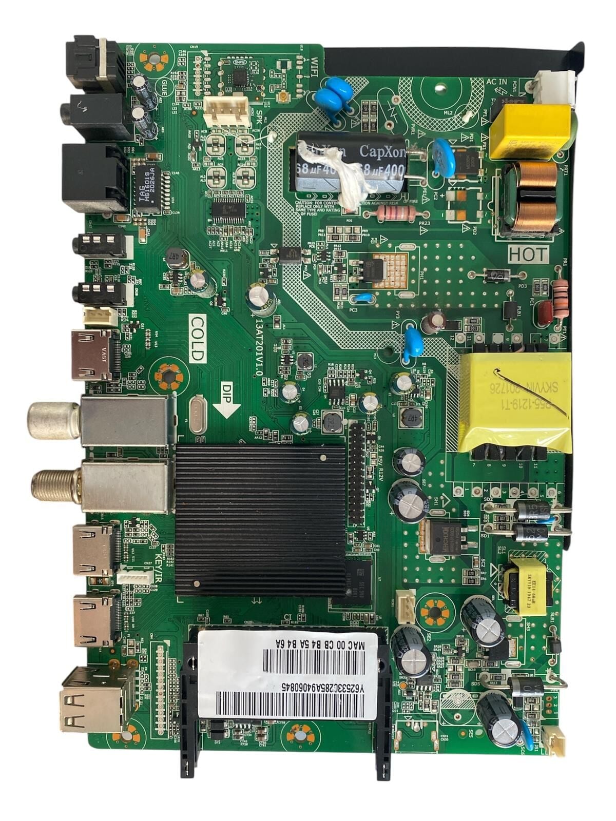 Axen 32'' HD LED TV Combo Ana Kart (Main & Power Board) - 13AT201V1.0 / Axen AX32DAB13/0216 Orijinal