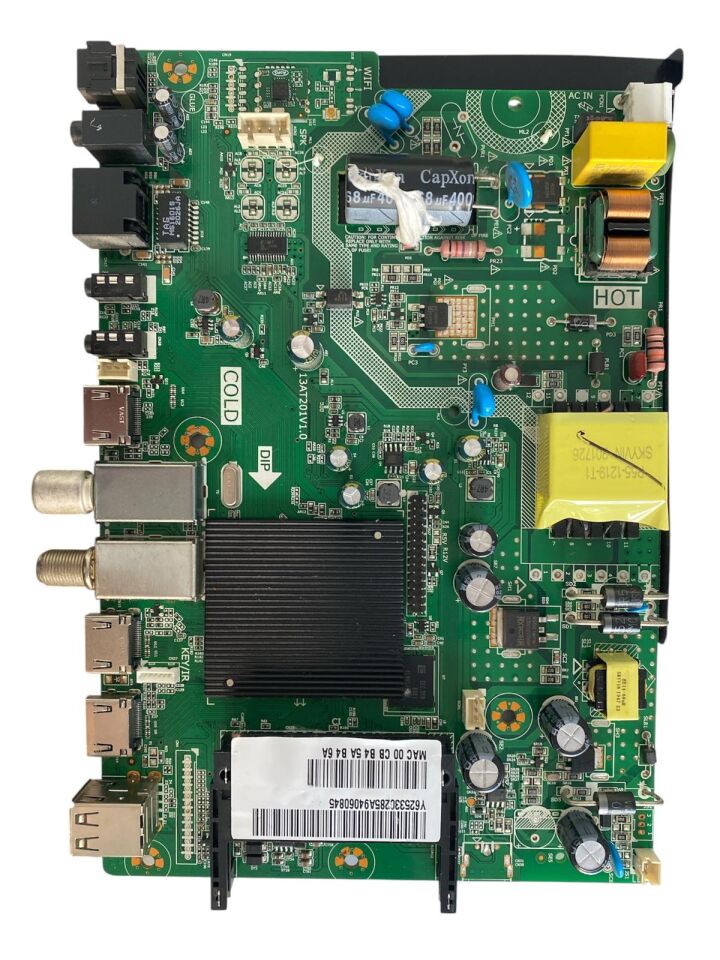 Axen 32'' HD LED TV Combo Ana Kart (Main & Power Board) - 13AT201V1.0 / Axen AX32DAB13/0216 Orijinal
