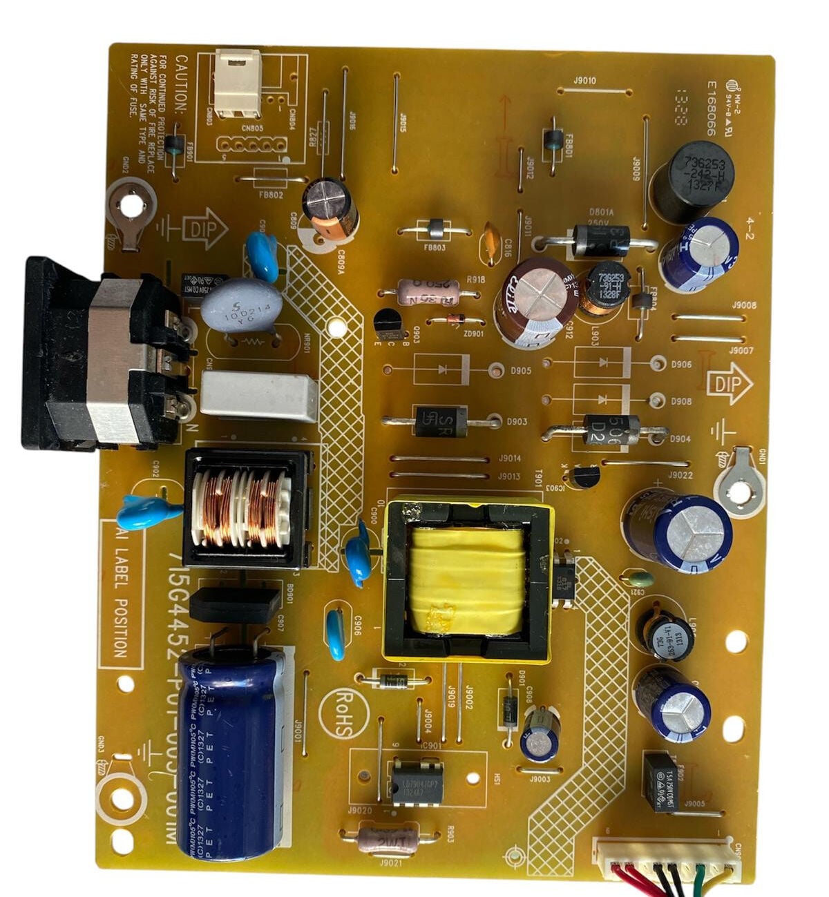 Philips 20'' LED Monitör Güç ve Besleme Kartı (Power Supply Board) - 715G4452-P01-003-001M / Philips 206V4L Orijinal